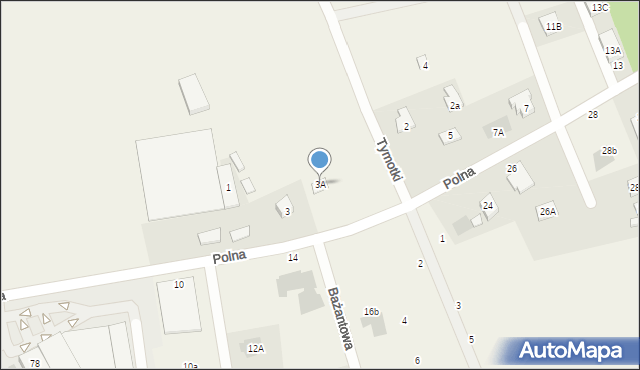 Wiązowna, Polna, 3A, mapa Wiązowna