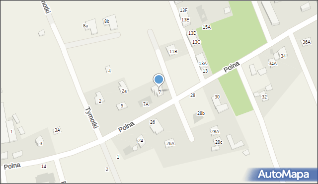 Wiązowna, Polna, 7, mapa Wiązowna