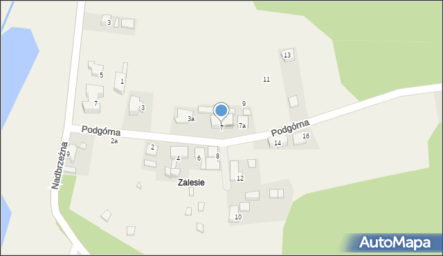 Wicko, Podgórna, 7, mapa Wicko