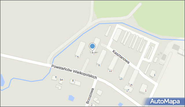 Więcbork, Powstańców Wielkopolskich, 7, mapa Więcbork