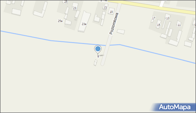 Wiejca, Poziomkowa, 4, mapa Wiejca