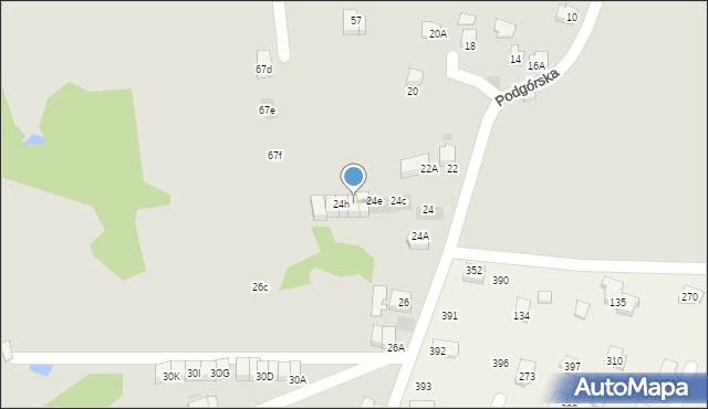 Wieliczka, Podgórska, 24g, mapa Wieliczka