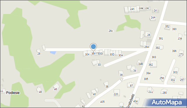 Wieliczka, Podgórska, 30I, mapa Wieliczka