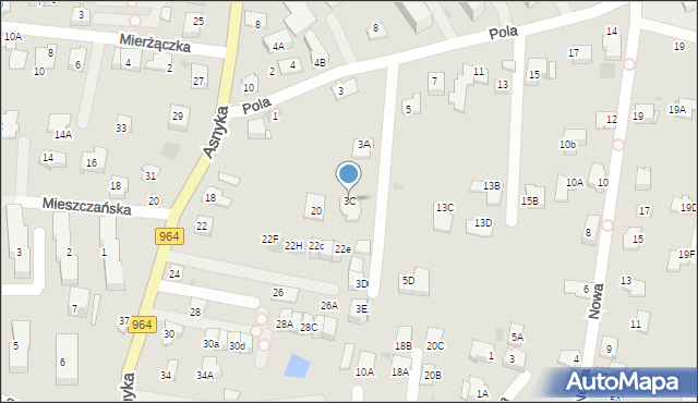 Wieliczka, Pola Wincentego, 3C, mapa Wieliczka
