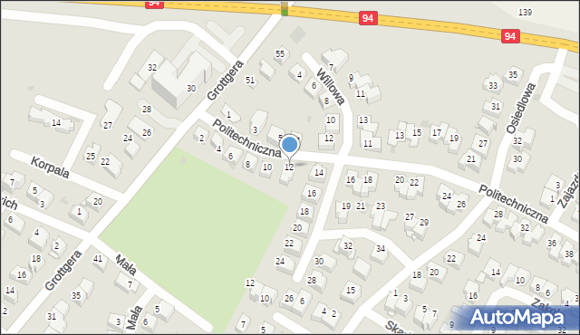 Wieliczka, Politechniczna, 12, mapa Wieliczka