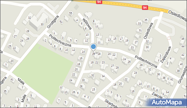 Wieliczka, Politechniczna, 16, mapa Wieliczka