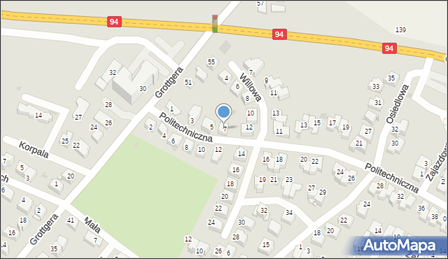 Wieliczka, Politechniczna, 7, mapa Wieliczka