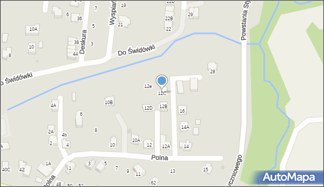 Wieliczka, Polna, 12C, mapa Wieliczka