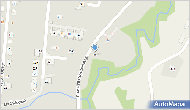 Wieliczka, Powstania Styczniowego, 6a, mapa Wieliczka