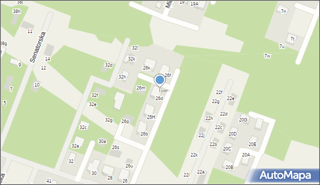 Wieliszew, Podgórna, 26e, mapa Wieliszew