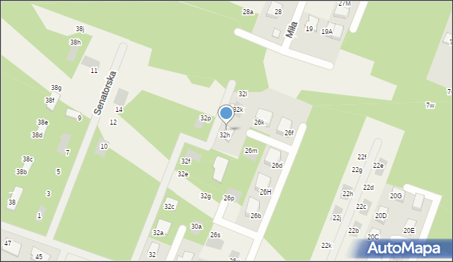 Wieliszew, Podgórna, 32j, mapa Wieliszew