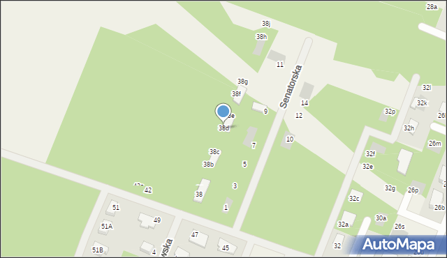 Wieliszew, Podgórna, 38d, mapa Wieliszew