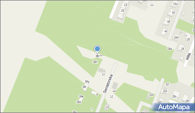 Wieliszew, Podgórna, 38j, mapa Wieliszew