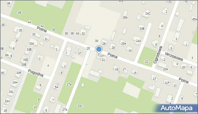 Wieliszew, Polna, 23, mapa Wieliszew