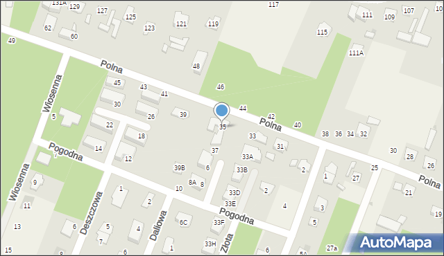 Wieliszew, Polna, 35, mapa Wieliszew