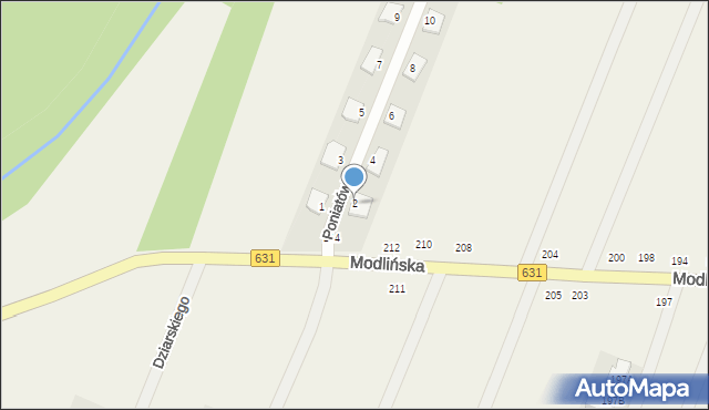 Wieliszew, Poniatówka, 2, mapa Wieliszew