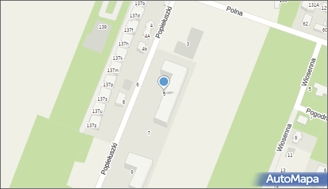 Wieliszew, Popiełuszki Jerzego, bł. ks., 5, mapa Wieliszew