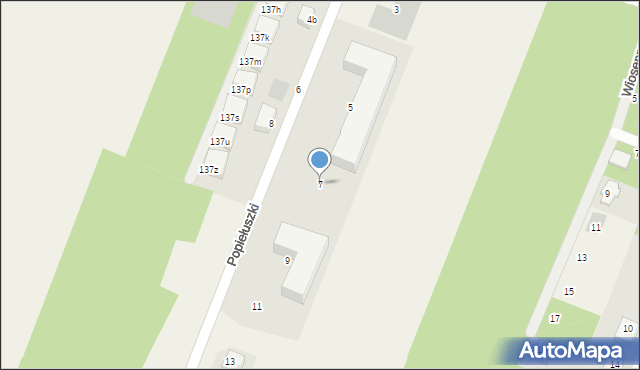 Wieliszew, Popiełuszki Jerzego, bł. ks., 7, mapa Wieliszew
