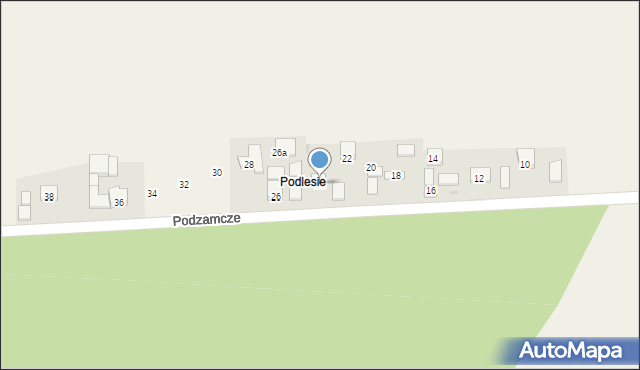 Wielmoża, Podzamcze, 24, mapa Wielmoża