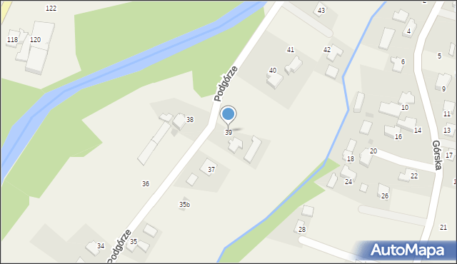 Wieprz, Podgórze, 39, mapa Wieprz