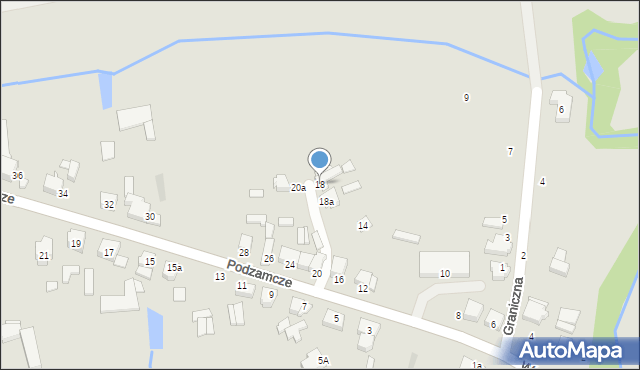 Wieruszów, Podzamcze, 18, mapa Wieruszów