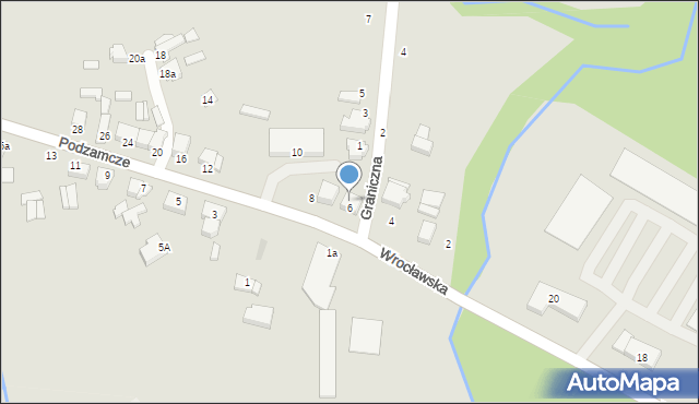 Wieruszów, Podzamcze, 6A, mapa Wieruszów