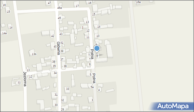 Wierzbno, Polna, 8, mapa Wierzbno