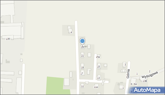 Wieszowa, Powstańców, 23, mapa Wieszowa