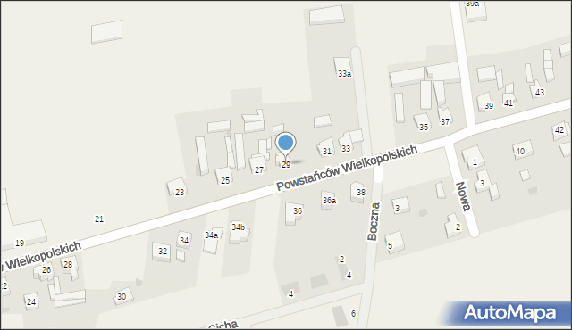 Wijewo, Powstańców Wielkopolskich, 29, mapa Wijewo