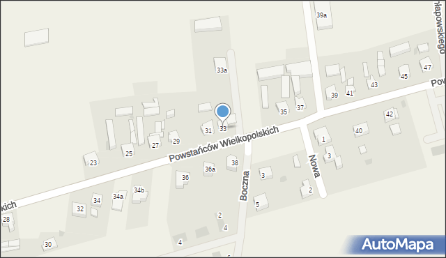 Wijewo, Powstańców Wielkopolskich, 33, mapa Wijewo