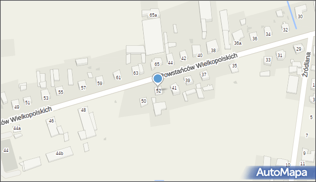 Wijewo, Powstańców Wielkopolskich, 52, mapa Wijewo