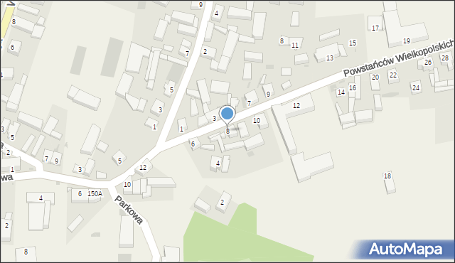 Wijewo, Powstańców Wielkopolskich, 8, mapa Wijewo