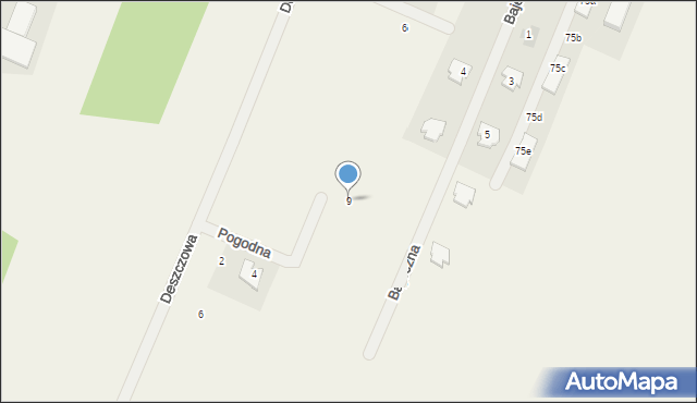 Wiktorów, Pogodna, 9, mapa Wiktorów