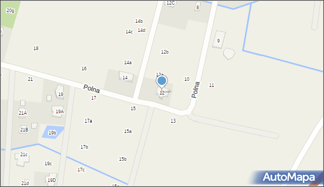 Wilcza Góra, Polna, 12, mapa Wilcza Góra