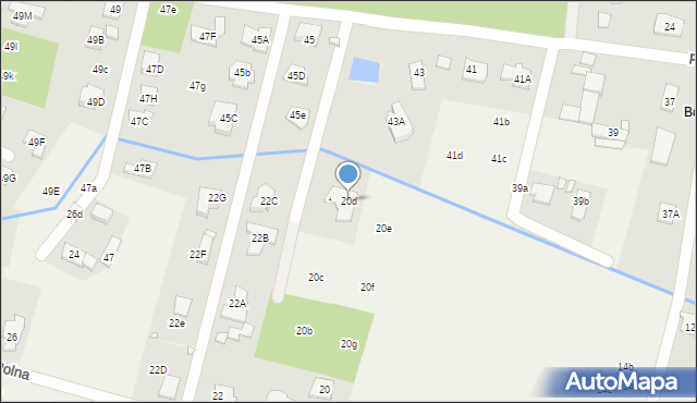 Wilcza Góra, Polna, 20d, mapa Wilcza Góra