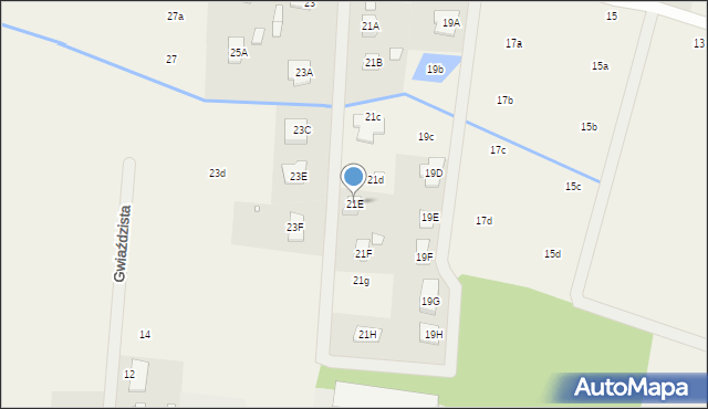 Wilcza Góra, Polna, 21E, mapa Wilcza Góra