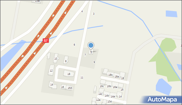 Wilcza Góra, Polnego Wiatru, 5, mapa Wilcza Góra