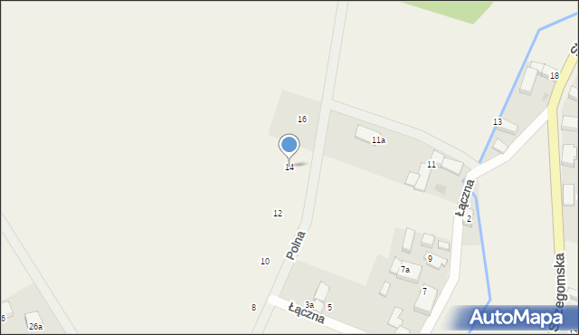 Wilczków, Polna, 14, mapa Wilczków