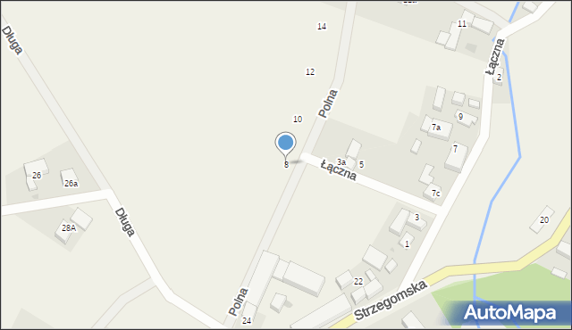 Wilczków, Polna, 8, mapa Wilczków