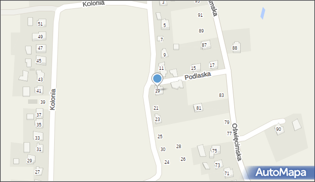 Wilczkowice, Podlaska, 19, mapa Wilczkowice