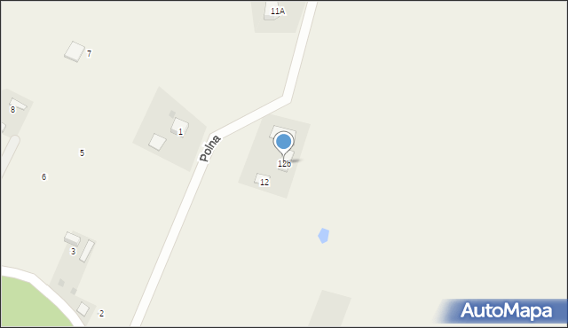 Wilga, Polna, 12b, mapa Wilga