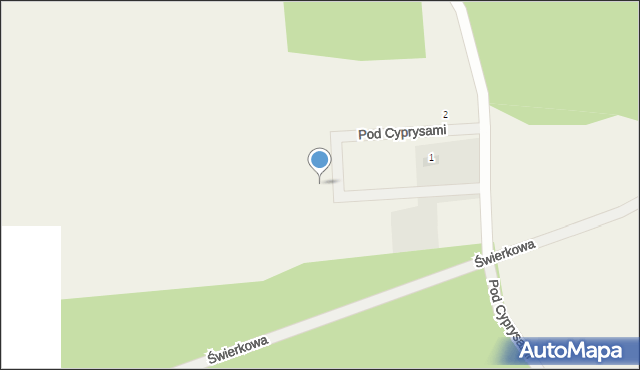 Wilków, Pod Cyprysami, 10, mapa Wilków