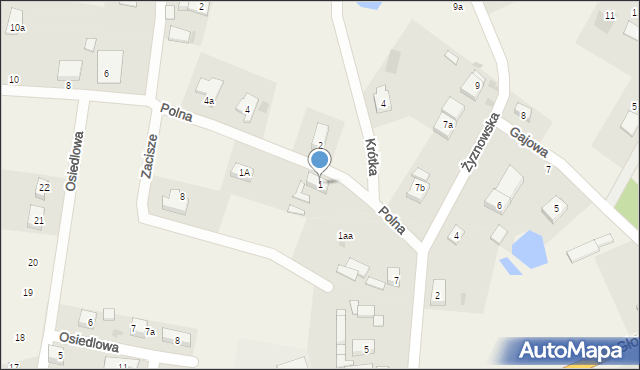 Wilków, Polna, 1, mapa Wilków