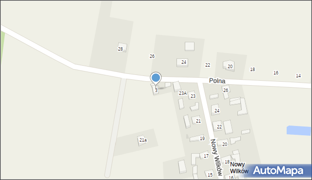 Wilków, Polna, 3, mapa Wilków