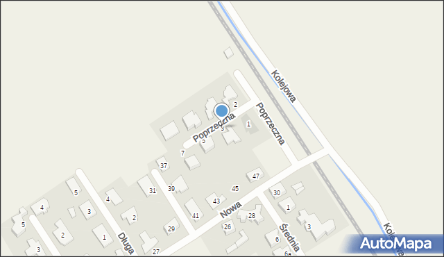 Wilkowice, Poprzeczna, 3, mapa Wilkowice