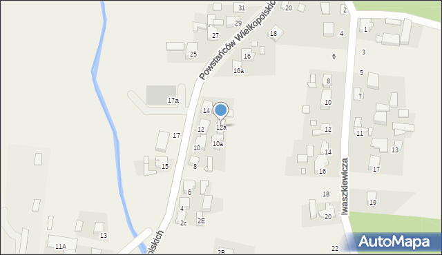 Wilkowyja, Powstańców Wielkopolskich, 12a, mapa Wilkowyja