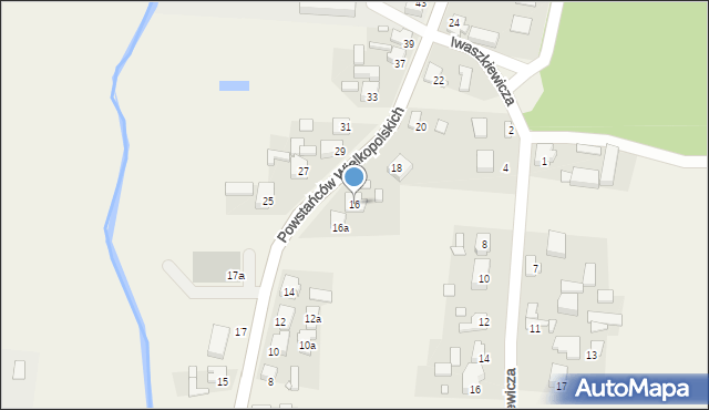 Wilkowyja, Powstańców Wielkopolskich, 16, mapa Wilkowyja