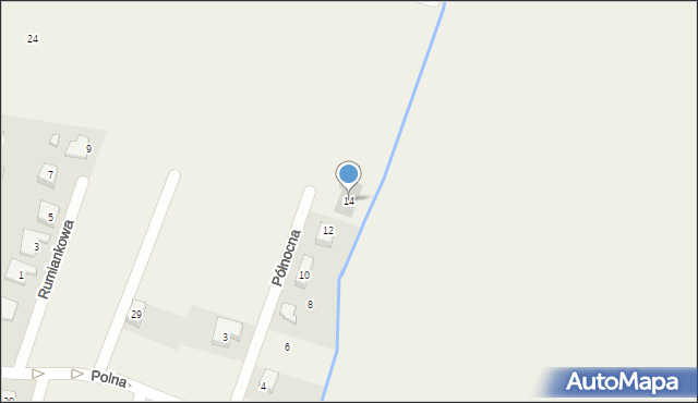 Wilkszyn, Północna, 15, mapa Wilkszyn