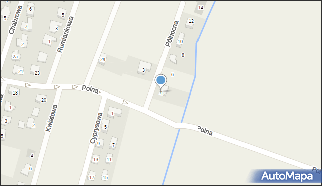 Wilkszyn, Północna, 4, mapa Wilkszyn