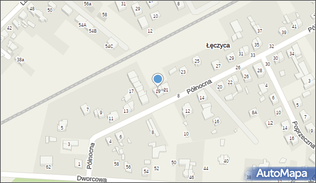 Wiry, Północna, 19, mapa Wiry